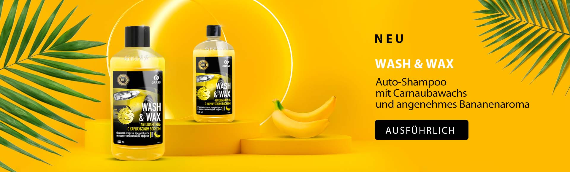 Wash and Wax top header banner